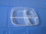 PP food container with three compartments