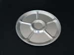 12inch round aluminum serving tray