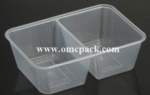 M750TC PP container with two compartments 750ml